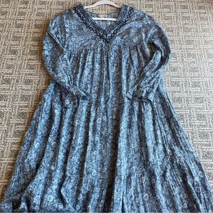 🩵🩵Wonderly boho peasant dress size small petite🩵🩵